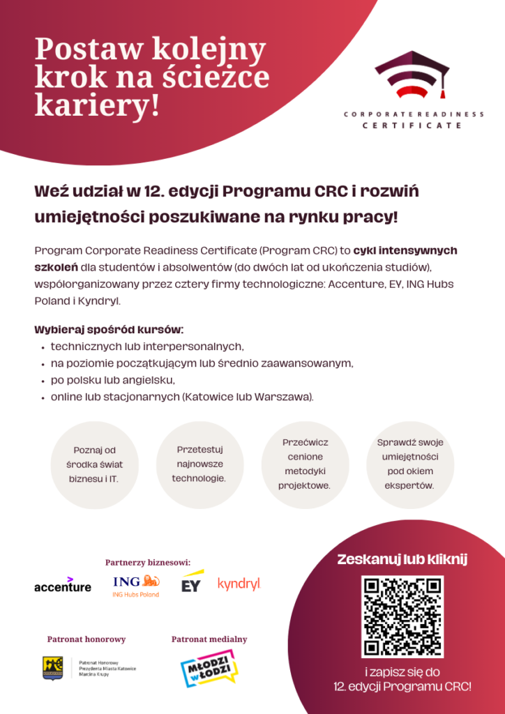 plakat zapraszający do udziału w CRC